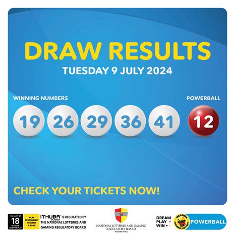 Powerball Draw Results For 09 07 2024 Are