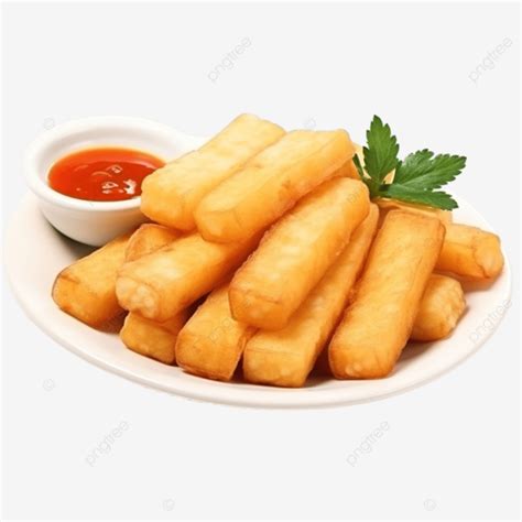 Cheese Fried Cassava Food Delicious Healthy PNG Transparent Image