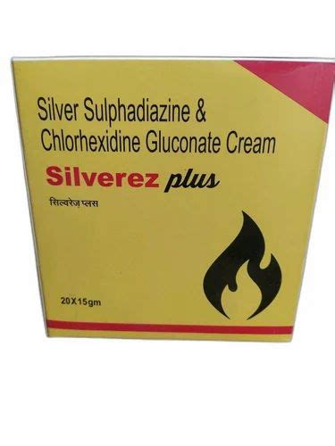 Silver Sulphadiazine Chlorhexidine Gluconate Cream Packaging Type Box