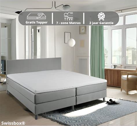 Swissbox Boxspring 140x200 Luxe Pocketvering 7 Zone Complete