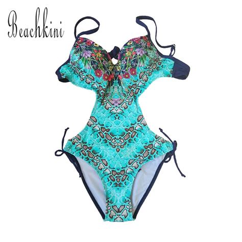 Aliexpress Buy Trikini New Bikini Printed Women Monikini