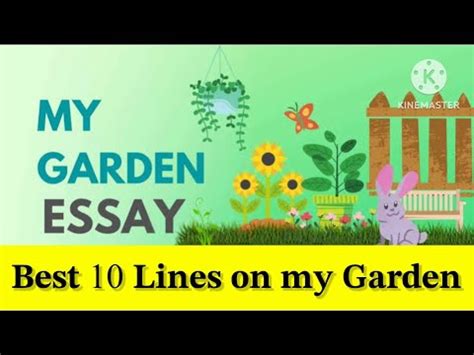 Lines On My Garden Essay On My Garden In English Few Lines On My