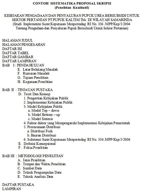 Contoh Proposal Skripsi Dan Sistematika Penulisan Skripsi Yang Benar Hot Sex Picture