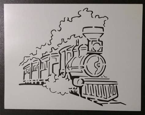 Steam Engine Locomotive Train Stencil My Custom Stencils