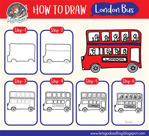 How To Draw London Bus Easy Step By Step Drawing Tutorial