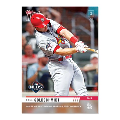 Paul Goldschmidt MLB TOPPS NOW Card 945 Print Run 213