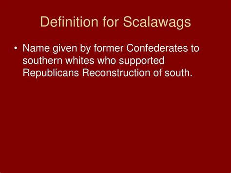 Ppt Scalawags And Carpetbaggers Powerpoint Presentation Free Download