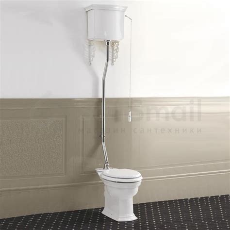 Унитаз с высоким бачком Devon&Devon Westminster хром купить в Москве с ...
