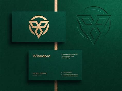 Premium Psd Luxury And Modern Logo Mockup On Business Card With