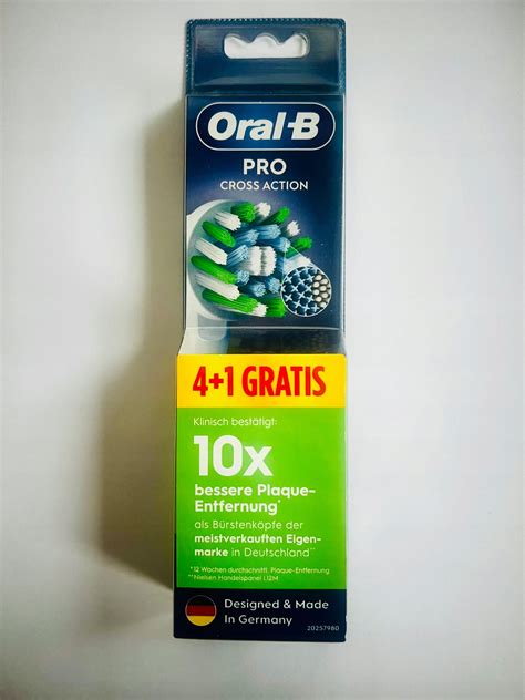 ORAL B CROSS ACTION PRO KOŃCÓWKI DO SZCZOTECZKI 5 szt NOWE oryginalne