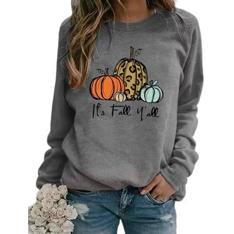 Sexy Dance Women Long Sleeve Tunic Tops Pullover Tunic Sweatshirts Fall Autumn Lightweight