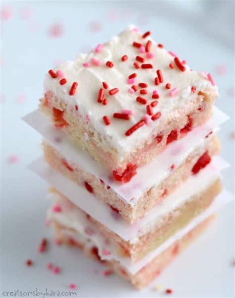 Maraschino Cherry Sugar Cookie Bars Recipe Creations By Kara