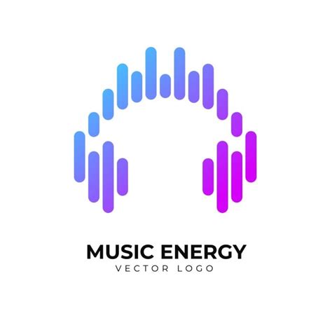 Free Modern Gradient Dj Music Energy Logo Template