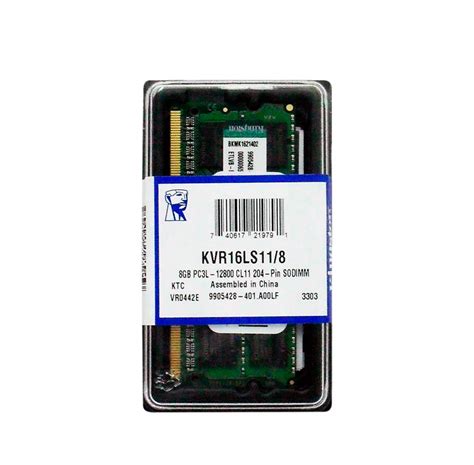 Memoria Ram Sodimm Ddr3 Kingston Para Laptop 4 Y 8gb 1600mhz