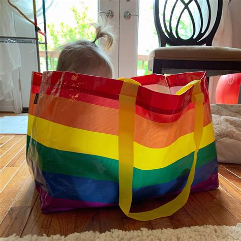 Pride Rainbow Tote Ikea Kvanting And Storstomma Special Etsy