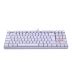 Teclado Mec Nico Gamer Redragon Kumara Lunar White Switch Blue Single