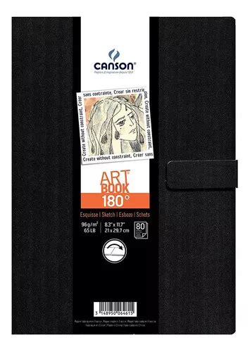 Caderno Canson Art Book Gr X Cm Cor Preto Mercadolivre