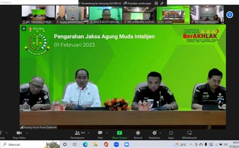 Pengarahan Jaksa Agung Muda Inteljen Dalam Rangka Tindak Lanjut Arahan