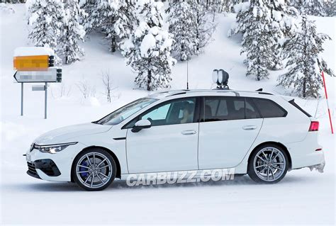 New Volkswagen Golf R Wagon Spied Completely Naked