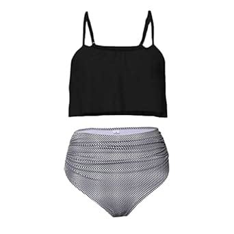 Buy JAZZY PEARLS Women Vintage High Waist Bikini Set Push Up Swimsuit