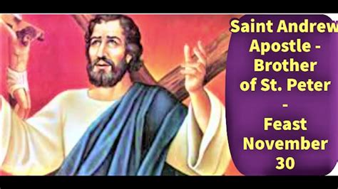 Saint Andrew Biography 🙏 Who Was St Andrew Apostle 🙏 Feast Day Nov 30 🙏