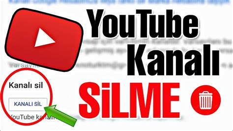 YouTube Kanalı Nasıl Silinir YOUTUBE KANAL SİLME GÜNCEL YouTube