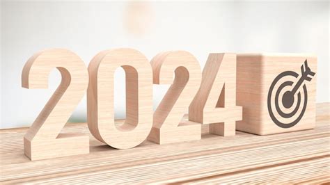 Premium Photo The 2024 Business Target 3d Rendering