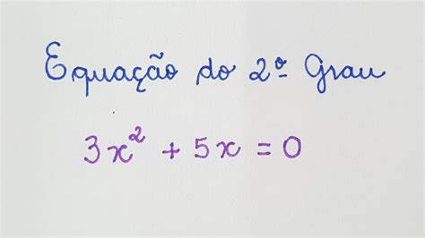 Equação Do 2º Grau Incompleta Professora Angela Matemática Youtube