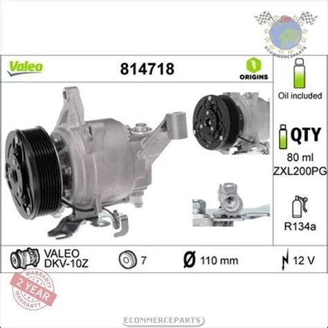 COMPRESSEUR CLIM CLIMATISATION Valeo Pour SUBARU FORESTER Bx8 EUR 602