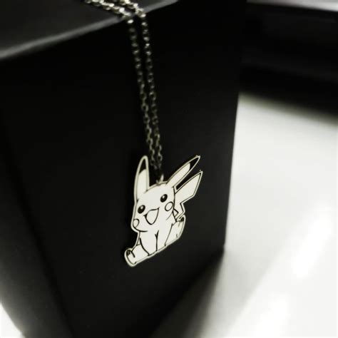 Pikachu Necklace Pokemon Necklace Pokemon Pikachu Necklace Anime