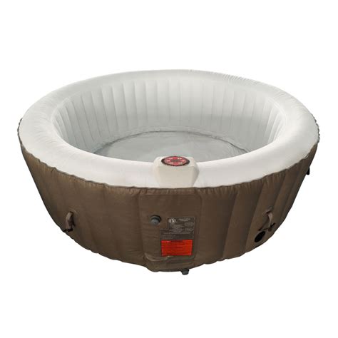 Round Inflatable Hot Tub Spa With And Cover 4 Person 210 Gallon