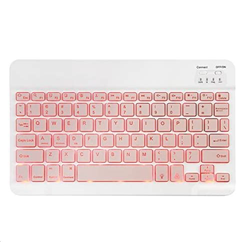 CHSTLS Clavier Rétro éclairé sans Fil Bluetooth QWERTY US Layout 9