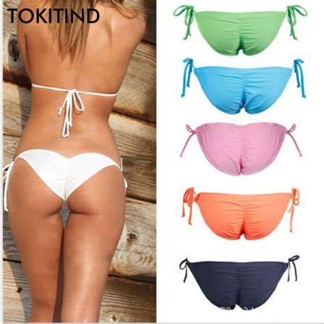 Aliexpress Buy Tokitind Women Swimwear Bikini Bottoms Bow Bottom