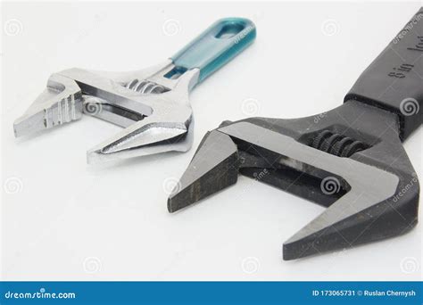 Adjustable Wrench For Plumbing Work Stock Image Image Of Installation