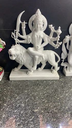 Multicolor Painted Marble Durga Statue For Worship At Rs 35000 In Jaipur