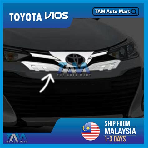 Toyota Vios Front Grill Chrome Lining Front Hood Bonnet Trim Chrome