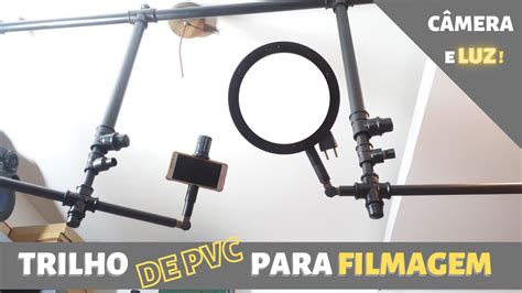 DIY TRILHO PARA FILMAGEM BRAÇO ARTICULADO CÂMERA e ILUMINAÇÃO