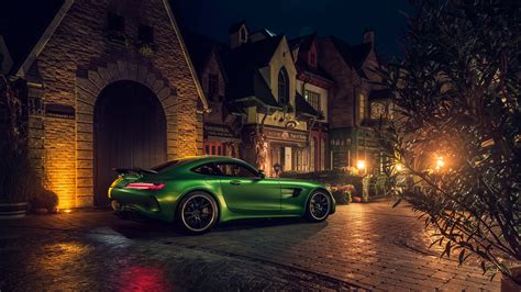 Green Mercedes AMG GT R Rear 4k HD Cars 4k Wallpapers Images