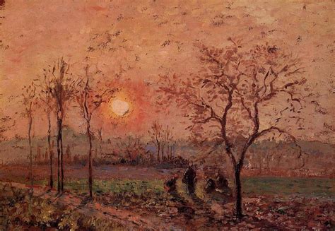 Atardecer En 1872 De Camille Pissarro 1830 1903 United States