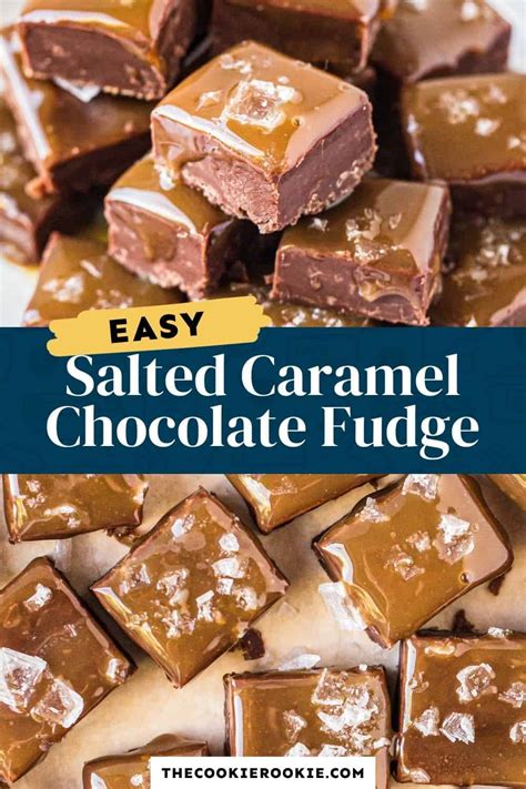 Salted Caramel Chocolate Fudge Recipe The Cookie Rookie