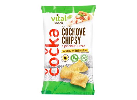 Vital snack Chipsy čočkové s příchutí Pizza | 65 g | Albert