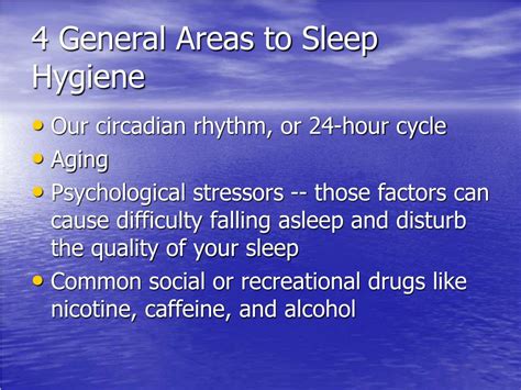 Ppt Sleep Hygiene And Good Sleep Habits Powerpoint Presentation Id 229964