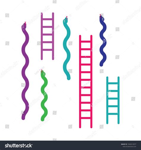 Ladders Snakes Icons Vector Illustration Stock Vector (Royalty Free) 1049214977 | Shutterstock