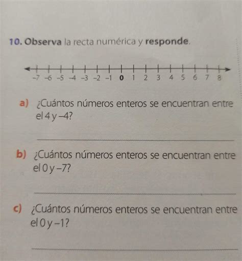 Observa La Recta Num Rica Y Responde Brainly Lat