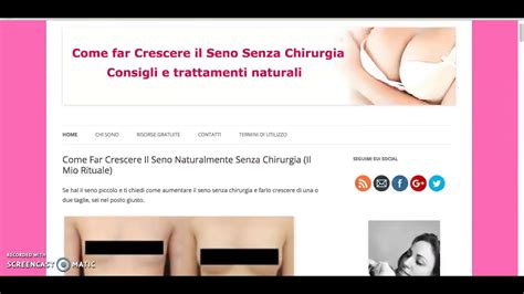 Come Far Crescere Il Seno Naturalmente Senza Chirurgia Youtube