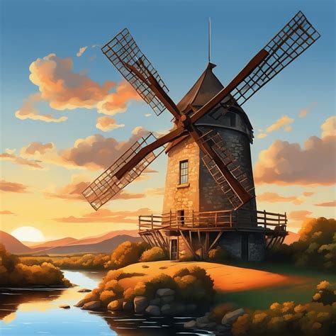 Solve Old Windmill Jigsaw Puzzle Online With Pieces