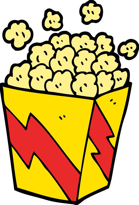 Cartoon Doodle Cinema Popcorn 12207020 Vector Art At Vecteezy