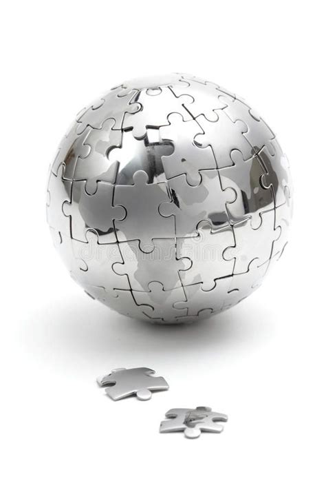 Metal puzzle globe on white background. Metal puzzle globe isolated on white bac , #Aff, #globe ...