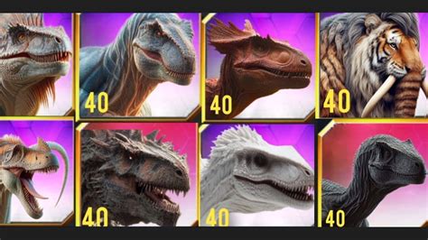 Best New Exotic Dinosaurs And Hybrids Coming Soon To Jurassic World The Game New Dinosaurs