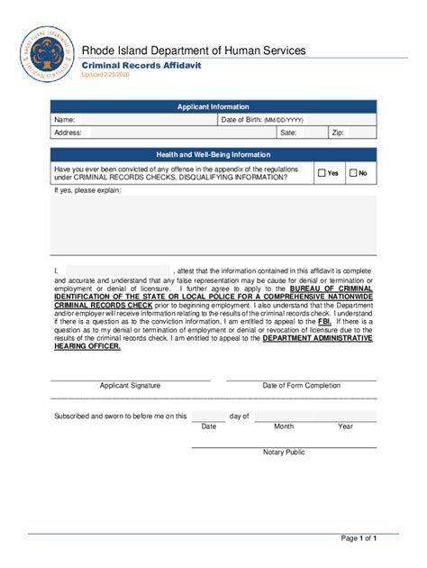 Fillable Online Dhs Ri Rhode Island Department Of Human Services